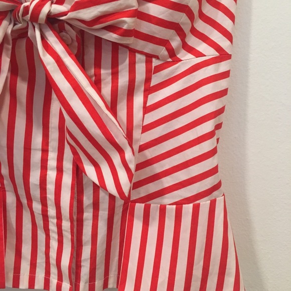 Diane Von Furstenberg candy stripe bustier top - Picture 3 of 8